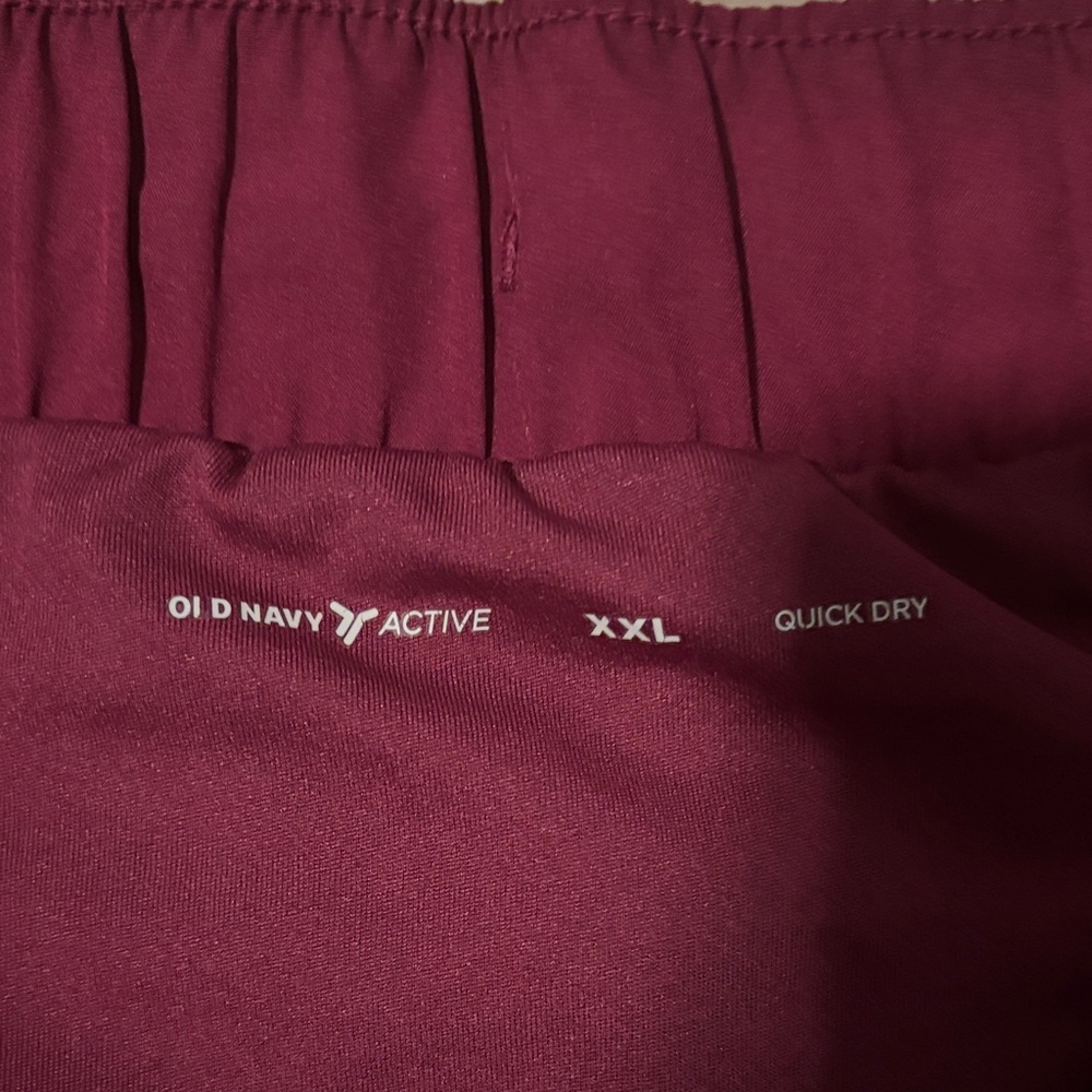Old Navy Maroon Athletic Shorts - Picture 2 of 2